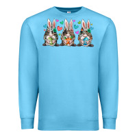 Ocean Blue western bunny gnome Premium Sweatshirt - RacoonDesign