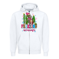 White freezing season skeleton Zipper Hoodie - Zillion Design Studio