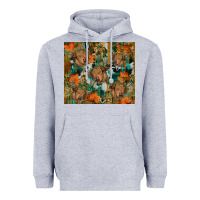 Heather Grey fall cowhide highland cow tumbler Heavyweight Hoodie - RanaPortraitStore