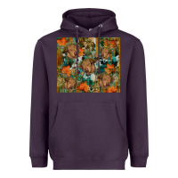 Plum fall cowhide highland cow tumbler Heavyweight Hoodie - RanaPortraitStore