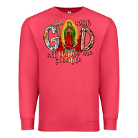 Cardinal With God All Things Are Possible Premium Sweatshirt - RacoonDesign