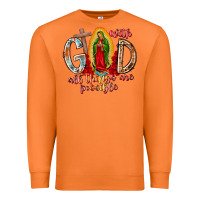 Carrot With God All Things Are Possible Premium Sweatshirt - RacoonDesign