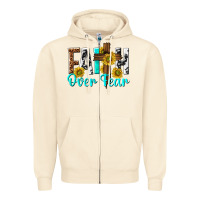 Sandshell faith over fear Zipper Hoodie - texasbilliewilder