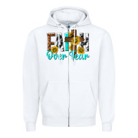White faith over fear Zipper Hoodie - texasbilliewilder
