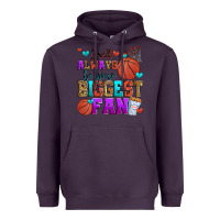 Plum i will always be your biggest fan basketball Heavyweight Hoodie - Zillion Design Studio