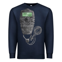 Navy baseball counter and stopwatch fa element Premium Sweatshirt - FaDigitalArtStudio