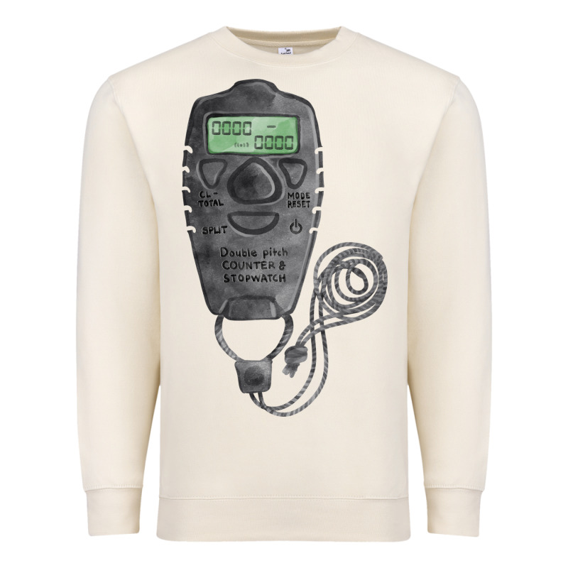 Baseball Counter And Stopwatch Fa Element Premium Sweatshirt by FaDigitalArtStudio | Teevron
