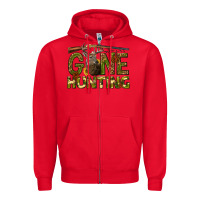 Red gone hunting western Zipper Hoodie - texasbilliewilder