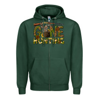 Sports Green gone hunting western Zipper Hoodie - texasbilliewilder