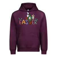 Mauve Wine cross rabbit easter gnomes Urban Hoodie - Jasminsmagicworld