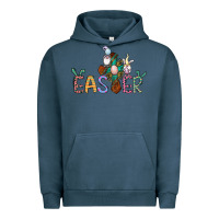 Pigment Midnight Navy cross rabbit easter gnomes Urban Hoodie - Jasminsmagicworld