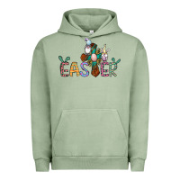 Pigment Oil Green cross rabbit easter gnomes Urban Hoodie - Jasminsmagicworld