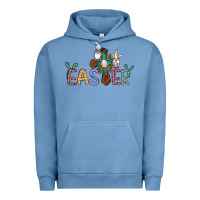 Pigment Pebble Blue cross rabbit easter gnomes Urban Hoodie - Jasminsmagicworld