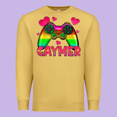 Gaymer Premium Sweatshirt Designed By Hra Design Shop