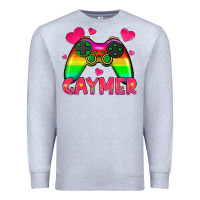 Heather Grey gaymer Premium Sweatshirt - HRA Design Shop