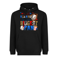 Black i will always be your biggest fan baseball Heavyweight Hoodie - Zillion Design Studio