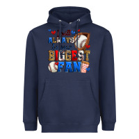 Navy i will always be your biggest fan baseball Heavyweight Hoodie - Zillion Design Studio