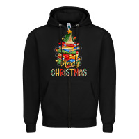 Black book christmas tree merry christmas Zipper Hoodie - Zillion Design Studio