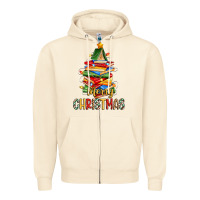 Sandshell book christmas tree merry christmas Zipper Hoodie - Zillion Design Studio