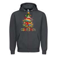 Smoke book christmas tree merry christmas Zipper Hoodie - Zillion Design Studio