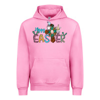 Fuchsia Pink cross rabbit gnomes happy easter Urban Hoodie - Jasminsmagicworld