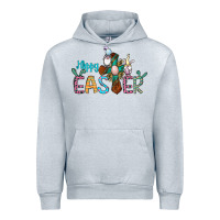 Heather Grey cross rabbit gnomes happy easter Urban Hoodie - Jasminsmagicworld