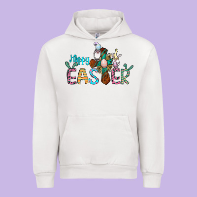 Cross Rabbit Gnomes Happy Easter Urban Hoodie Designed By Jasminsmagicworld
