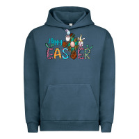 Pigment Midnight Navy cross rabbit gnomes happy easter Urban Hoodie - Jasminsmagicworld