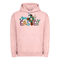 Pigment Salmon cross rabbit gnomes happy easter Urban Hoodie - Jasminsmagicworld