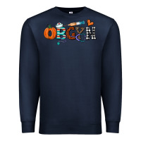 Navy obgyn Premium Sweatshirt - CowhideDigitalArt