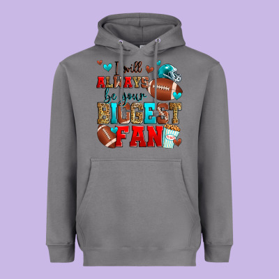 I Will Always Be Your Biggest Fan American Footbal Heavyweight Hoodie Designed By Zillion Design Studio