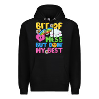 Black bit of a mess but doin my best Premium Hoodie - NancyCooperArtShop