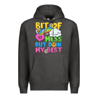 Charcoal Heather bit of a mess but doin my best Premium Hoodie - NancyCooperArtShop