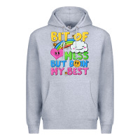 Heather Grey bit of a mess but doin my best Premium Hoodie - NancyCooperArtShop
