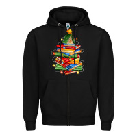 Black book christmas tree Zipper Hoodie - Zillion Design Studio