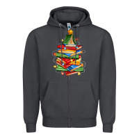 Smoke book christmas tree Zipper Hoodie - Zillion Design Studio