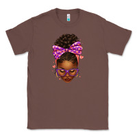 Chestnut sorority colors purple carol afro messy bun woman Classic Tee - texasbilliewilder