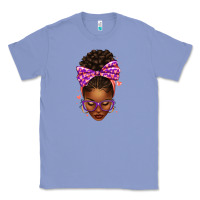 Colony Blue sorority colors purple carol afro messy bun woman Classic Tee - texasbilliewilder