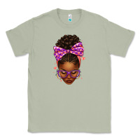 Matcha sorority colors purple carol afro messy bun woman Classic Tee - texasbilliewilder