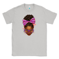 Moon Dust sorority colors purple carol afro messy bun woman Classic Tee - texasbilliewilder