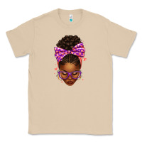 Mushroom sorority colors purple carol afro messy bun woman Classic Tee - texasbilliewilder