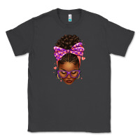 Smoke sorority colors purple carol afro messy bun woman Classic Tee - texasbilliewilder
