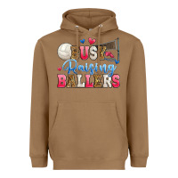 Toasted Coconut busy raising ballers volleyball Heavyweight Hoodie - Zillion Design Studio