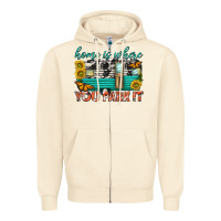 Sandshell home is where  you park it Zipper Hoodie - texasbilliewilder