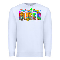 White queer Premium Sweatshirt - HRA Design Shop