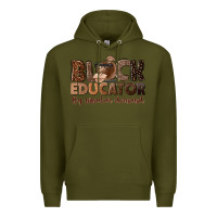Army Green black educator by popular demand Premium Hoodie - NancyCooperArtShop