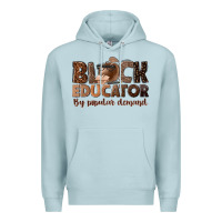 Blue Mist black educator by popular demand Premium Hoodie - NancyCooperArtShop