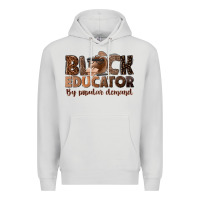 Dove Grey black educator by popular demand Premium Hoodie - NancyCooperArtShop