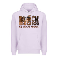 Lilac black educator by popular demand Premium Hoodie - NancyCooperArtShop