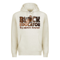 Oatmeal Heather black educator by popular demand Premium Hoodie - NancyCooperArtShop